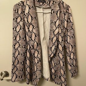Snakeskin print jacket